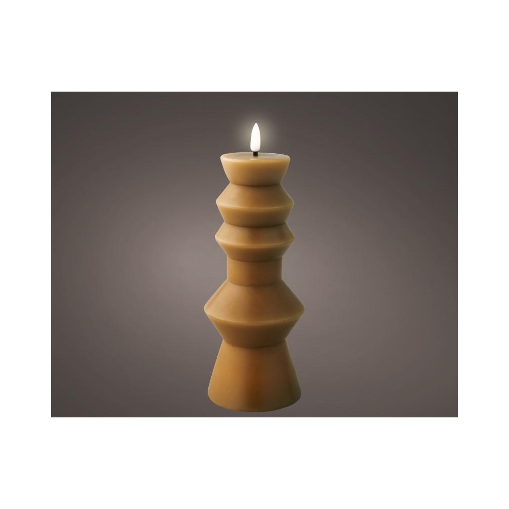 CANDELA LED MARRONE H.23XD8.4 CM.